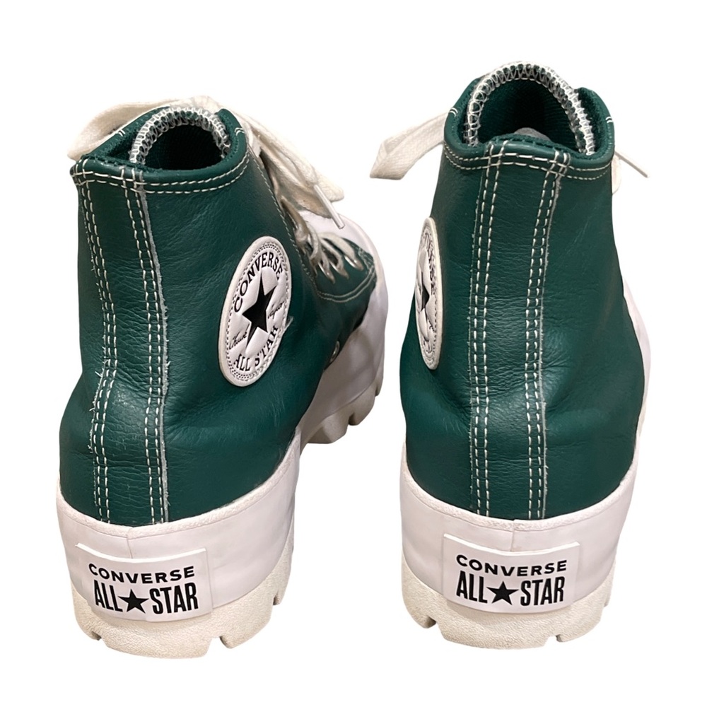 Converse Chuck Taylor All Star Lugged 2.0 Leather High Tops – Green – Size 8 - Picture 8 of 16